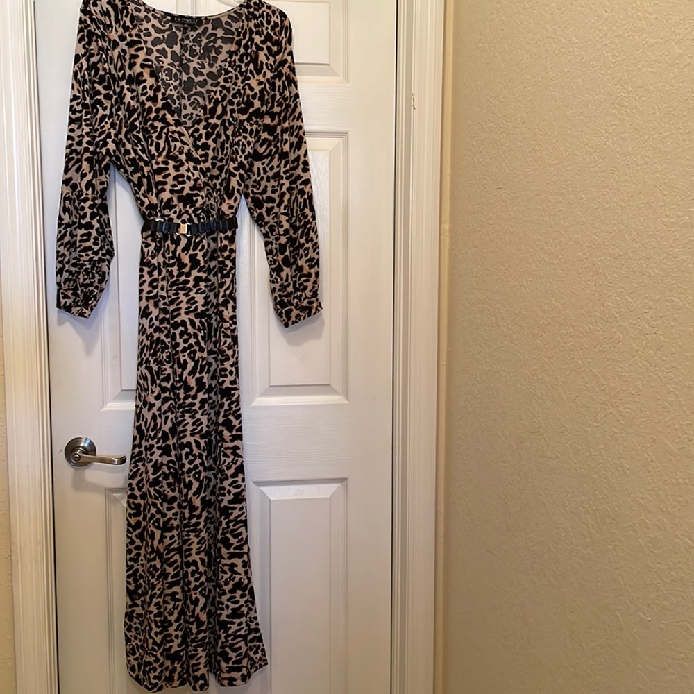 Cute animal print wrap dress from Eloquii.